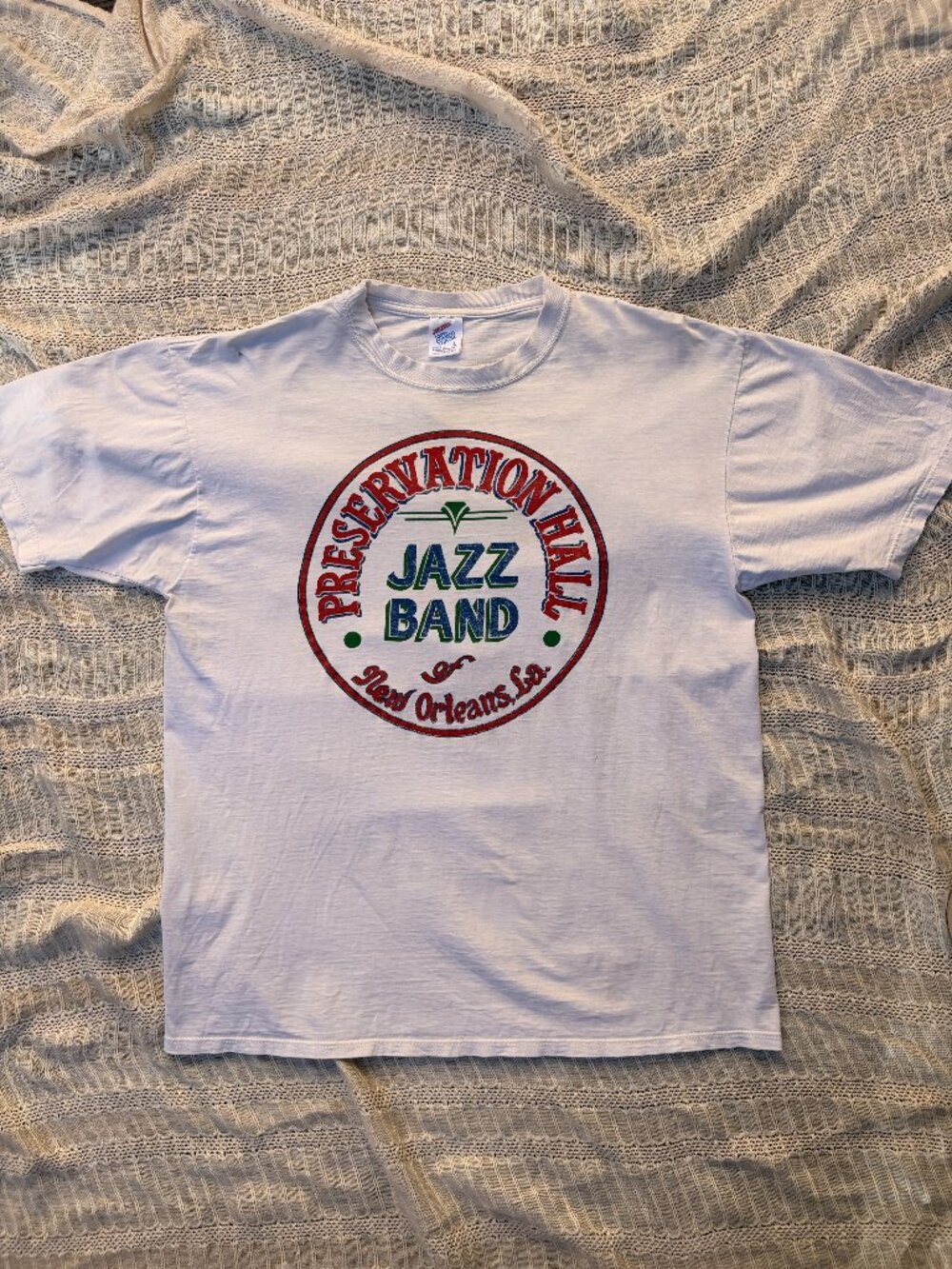 Vintage 90s Preservation Hall Jazz Band Tee USA Single Stitch L